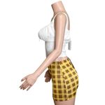 With Jean WITH JÉAN Miles Mini Skirt, Cher, XS Photo 4