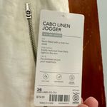 Athleta Cabo Linen Jogger White 26 NWT Photo 11