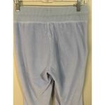 Aerie  Blue Velour High Waisted Super Flare Leg Drawstring Pants Size Small Photo 3