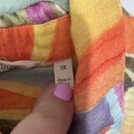 Soft Surroundings Peregrine Gauze Shirt Size 1X Abstract Artsy Boho Palm Beach Photo 3