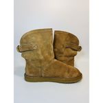 UGG  Remora Short Boots Womens Size 9 Chestnut Leather Shearling Fur Lined Photo 11