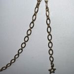 Sterling Silver with Gold Overlay Etched Heart Station Necklace Photo 6