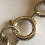 Vintage Germany Gold Tone Purple & Red Dangling Beaded Retro Boho Bracelet Photo 5