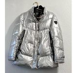 Vince Camuto  Ladies Puffer Jacket Women's M  Metallic Silver Coat Photo 0