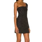 Lovers + Friends New  one sleeved black and gold dress small Photo 3