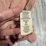 Free People Rose Pink Crop Top Twist Knot Front; Medium Women's Photo 5