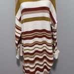 Free People  Beach Atlas Pullover Turtleneck Sweater Dress Stripe Bronze Combo Photo 0