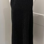 Loft NWT Black Sparkle Swing Sleeveless Dress Sz M Photo 0