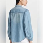We The Free Free People with Love Blue Denim Shirt, Small Photo 4
