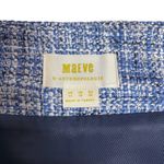 Maeve by Anthropologie Blue Tweed Button Front Mini Skirt Women's Size 14 Photo 4