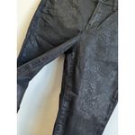 EXPRESS  Women's Jeans Skyscraper Mid Rise Black Reptile Print Size 6 R Photo 11