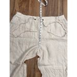 JM Collection Linen Pants Women's 18 Beige Drawstring Wide Leg Casual Photo 9