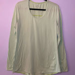 Athleta  Green Lightweight Long Sleeve Shirt Athletic Active Women's size Large Photo 0