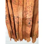 VTG Just Cruising Maxi Peasant Skirt Free Size Patchwork Floral Boho Gypsy Hip Brown Size L Photo 5