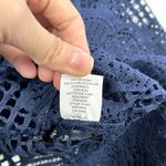 Trina Turk  Womens Crochet Lace Jacket Size 6 Sheer Romantic Boho Dark Cottage Photo 7