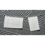 14th & Union Ladies Gray Blouse Top Size S Plaid Houndstooth Puffer SS Stretch Photo 7
