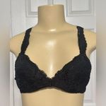 La Perla  Black Lace Bra Size 1 Lightly Padded Underwire Photo 0