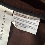 Denim & Flower Small Faux Suede Jacket Full-Zip Pocket Stretch Ricky Singh Brown Photo 8