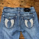 Miss Me bling wings festival western 29 easy Capri jeans Photo 1