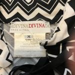 Advina black and white vneck dress size medium Photo 3