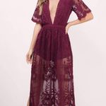 Dainty Hooligan ✨ HP✨Maroon wine red maxi dress with lace overlay✨ Photo 6