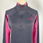 The North Face The‎  Gray Pink Flashdry Half Zip Pullover Jacket Women Medium Sporty Photo 1