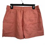 Uniqlo Linen Cotton Shorts 2.5" Orange NWT Size Large Photo 2