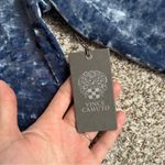 Vince Camuto NWT  Artistic Muse Blue Velvet One Shoulder Blouse XL Photo 5