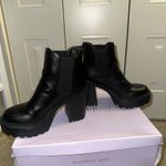 Madden Girl  Black Chunky Boots Photo 2