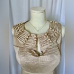 Chetta B  Tan Pleated Midi Dress (895) Photo 5