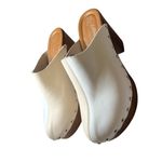 Seychelles  8 Women's Go All Out Clog, Ivory/White Block Heel Platform Stubbed Photo 5
