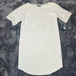 Ralph Lauren Lauren Ralph Size Small Lauren Womens White Eyelet Short Sleeve T-Shirt Dress Photo 0