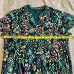 Ava & Grace Multicolor Paisley & Floral Lightweight Mesh Short Sleeve M Medium Green Photo 9