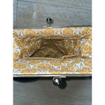 Emma Fox ‎ Designer Leather Purse Bag- Tan Brown Gold Hardware & Snap 19x15 Photo 7