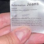 Reformation Jeans Black 90s Retro Straight Leg Ankle Snaps Women Size 31 Denim Photo 9