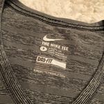 Nike Athletic Cut Striped Heathered V-Neck Shirt S Photo 2