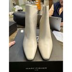 Marc Fisher WOMEN NEW  Nebula Square Toe Bootie BLOCK HEEL IVORY Size 9.5 Photo 3
