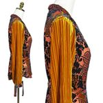 Moulinette Soeurs Anthropologie  Velvet Devore Art Deco Wrap Blouse Size Medium Photo 3