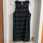 Parker  Size S Black Silk Dress Beaded Prom Party Dress Photo 1