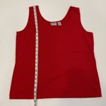 Chico's Chico’s Red Sleeveless Stretchy Tank Top EUC Sz XL Casual Nylon Spandex Photo 6