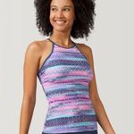 Free Country Women's Summer Haze High Neck Macrame Back Tankini Top NWT Photo 0