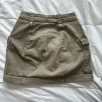SO Olive Green Mini Skirt with Pockets Photo 1