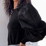 Lulus LULU’S Endless Inspiration Black Long Puff Sleeve Top Photo 0