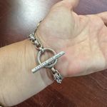 Kenneth Cole  New York Silver Tone Toggle Charm Bracelet Photo 9