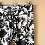 JOCKEY | Black White Floral 7/8 Length Leggings Sz M Size M Photo 1