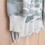 Aerie  Womens Oversized Camo Sweatshirt Size M Green Pullover Cozy Casual Lounge Photo 3