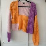 Wild Fable color block chunky knit cardigan Photo 0