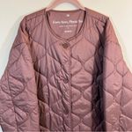 Tentree  Women’s Brown Puffer Jacket XL Button Front Photo 1