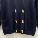 Vintage ESCADA Black Double Breasted Embroidered Back Cardigan Sweater Size 40 Photo 9