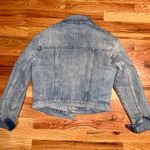 Distressed Jean Denim Jacket Blue Photo 2